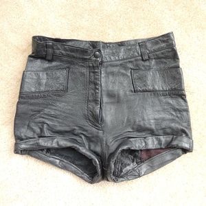 Vintage Leather Shorts
